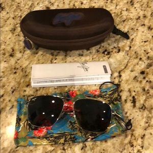 Maui Jim Cook Pines Polarized Aviator Sunglasses